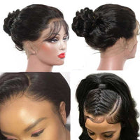 Forawme 360 Lace Wigs 360 Lace Frontal Wigs Mink Human Hair Hight Ponytail Wig(Medium Size Cap 22.5)