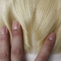 Forawme 4X4 Lace closure 4x4 Lace Closure Human Hair Straight Hair #613 Blonde Hair Free Part Top Closure Piece