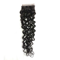 Forawme 4X4 Lace closure Water Wave 4*4 Lace Closure Wet And Wavy Closure With Pre plucked Natural Hair line