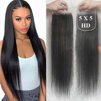Forawme HD Lace Closure HD Undetectable Invisible High Definition Transparent Swiss Lace Closure Frontal