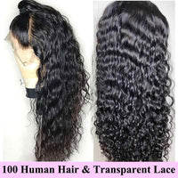 Forawme HD Lace Wigs HD Transparent Lace Wigs Water Wave Pre-Plucked Curly Wet and Wavy
