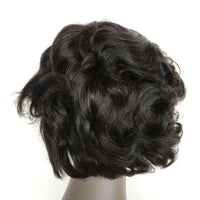 Forawme Pixie Wigs 8 Inch Short Loose Wavy Lace Front Wigs Human Hair Pixie Curly