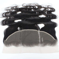 Forawme 13X4 Lace Closure 13*4 Lace Frontal Closure With Pre plucked Baby Hair Natural Hairline Body Wave Human Hair
