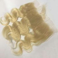 Forawme 13X4 Lace Closure 13x4 Body Wave Ear to Ear 613 Blonde Lace Closure Frontal Human Hair Frontal / Inch