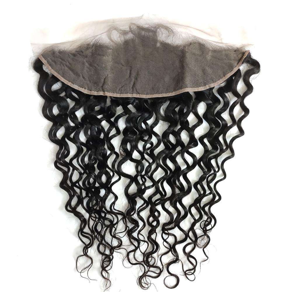 Forawme 13X4 Lace Closure 13x4 Ear to Ear Lace Closure Water Wave Human Hair Wet And Wavy Piece
