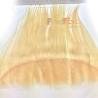 Forawme 13X4 Lace Closure Straight / 8 Inch #613 Lace Frontal Blonde Hair Ear To Ear Closure 13X4 Lace Frontal