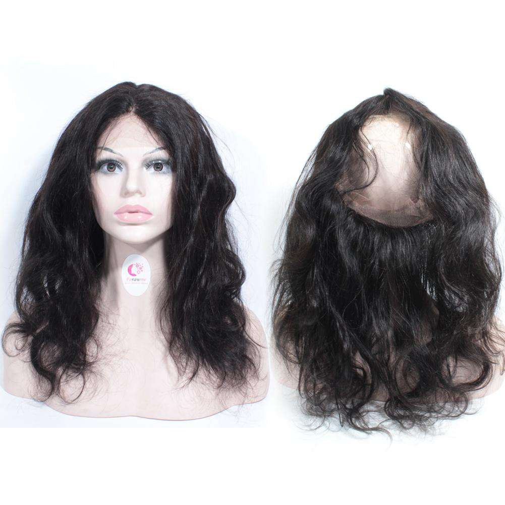 LaceClosureWig 360 Lace Frontal closure Human Hair Body Wave With Pre-Plucked Baby Hair