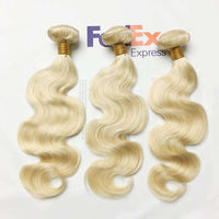 Forawme 613 Blonde Hair 613 blonde human hair bundles 10A bleached blonde colored hair Weave Body Wave