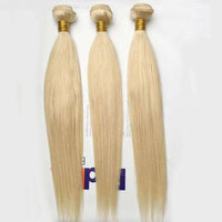Forawme Hair 613 Blonde Hair 613 Light blonde human hair bundles 10A Bleached hair Weave Straight Hair