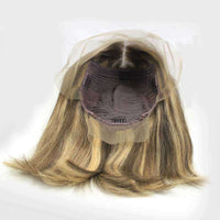 Forawme Bob Lace Wigs Bob Wigs Straight Piano Color 4/27 Brown Blonde Lace Front Wigs