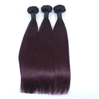 Forawme Brazilian Hair Bundle Brazillian Human Hair Silky Straight Bundles 3pcs/lot #1B/99 Ombre Straight Hair