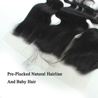 Forawme Bundles With Closure Brazilian Body Wave Hair Bundles With 13X4/6 Lace Frontal