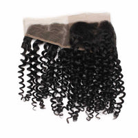 Forawme Bundles With Closure Brazilian Curly Hair 3 Bundles With 13x4 Lace Frontal