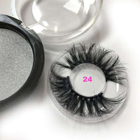 Forawme Eyelashes 25mm Mink Lashes Extra Long 3D mink Eyelashes Big dramatic volumn eyelashes strip thick false eyelash