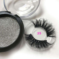 Forawme Eyelashes 25mm Mink Lashes Extra Long 3D mink Eyelashes Big dramatic volumn eyelashes strip thick false eyelash
