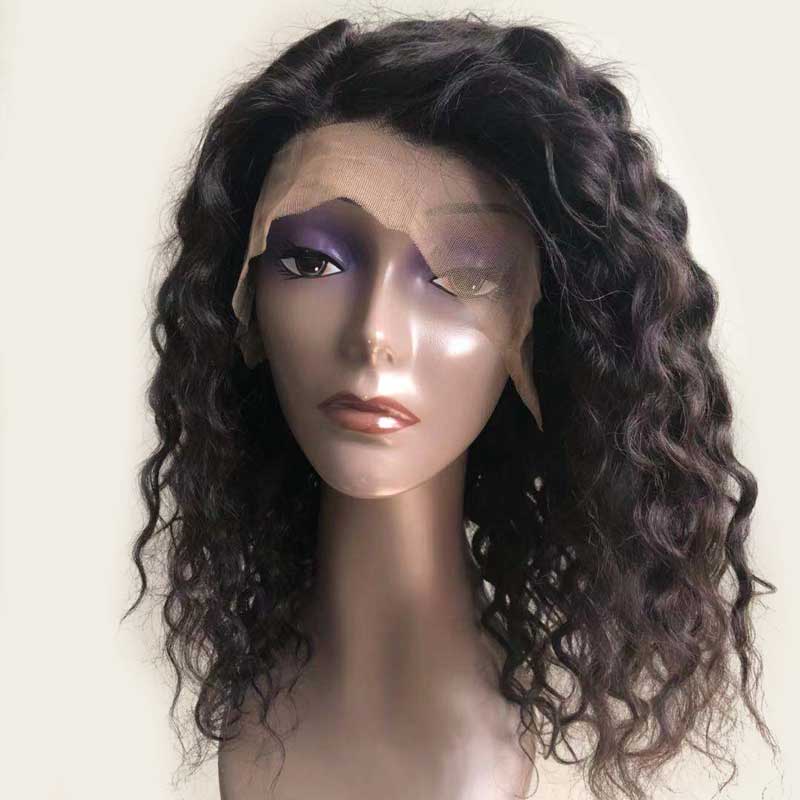 Forawme Front Lace Wig Water Wave Lace Front Wigs Human Hair