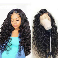 Forawme HD Lace Wigs HD Transparent Lace Wig Pre-Plucked Deep Loose Wave