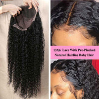 Forawme HD Lace Wigs Invisible Transparent 13x4 Deep Curly Lace Front Wigs