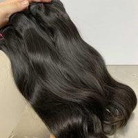 LaceClosureWig Raw Indian Hair Real Indian Virgin Raw Temple Hair Bundles Natural Straight