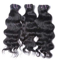 LaceClosureWig Raw Indian Hair Real Indian Virgin Raw Temple Hair Bundles Natural Wavy