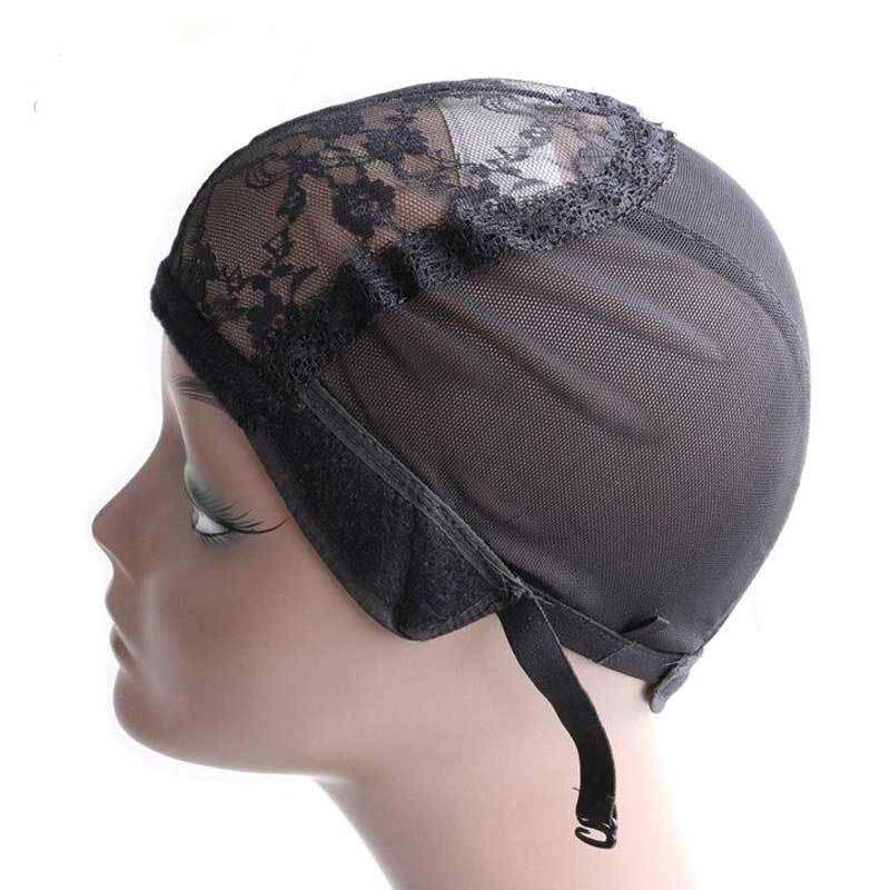 Forawme Wig Cap Wig Cap for Making Wigs With Adjustable Strap And Hair Weaving Stretch Adjustable Glueless Wig Cap Black Dome Cap For Wig